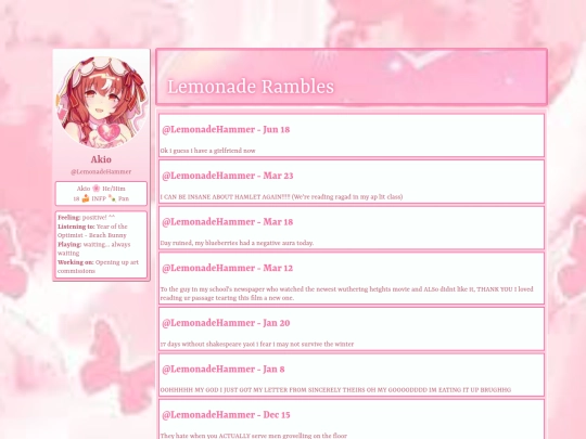 microblog screenshot