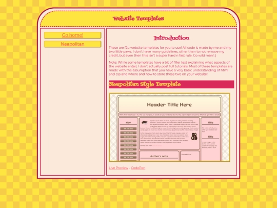 templateindex screenshot