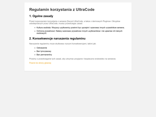 regulamin screenshot
