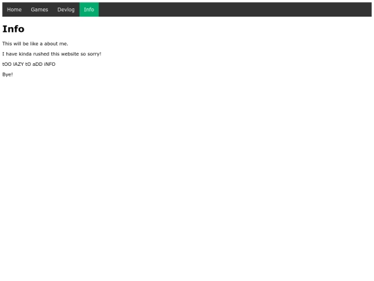 info screenshot