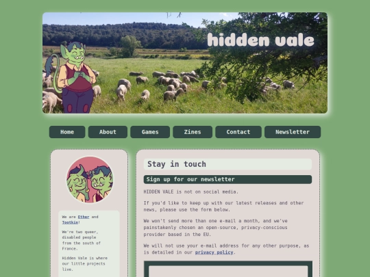 newsletter screenshot