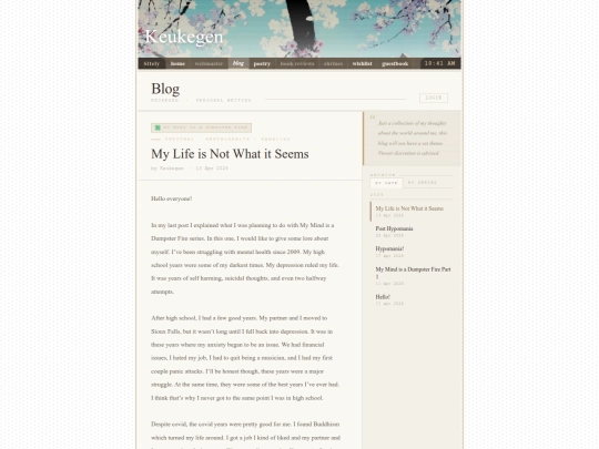 blog screenshot