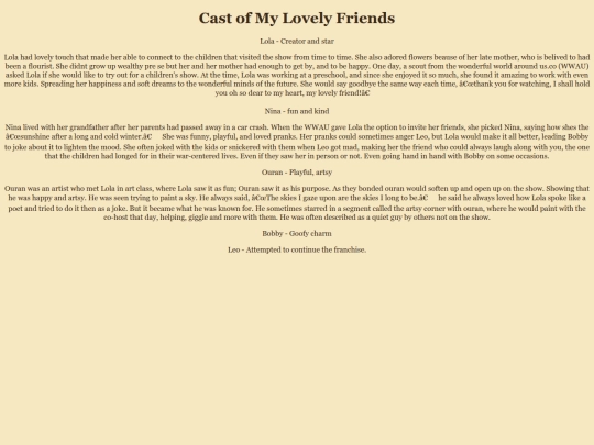 Cast screenshot