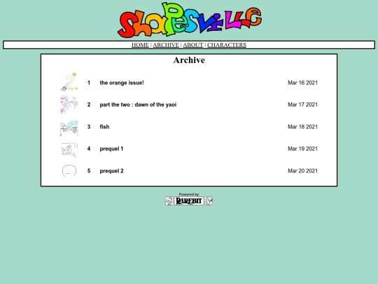 archive screenshot