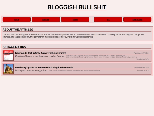 articles screenshot