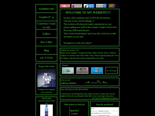Acidrains_site screenshot