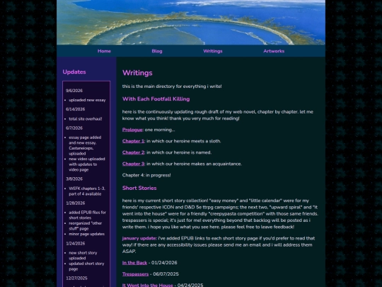 writings screenshot