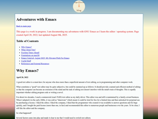 emacs-adventures screenshot