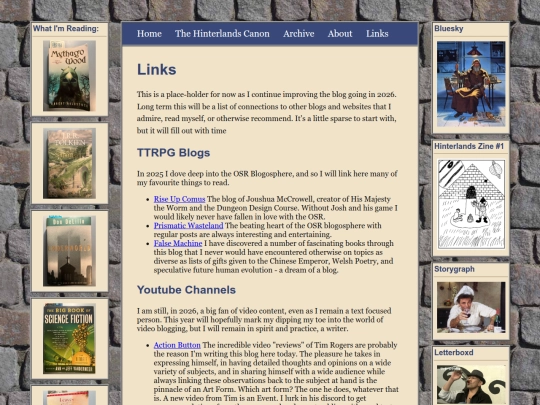 links screenshot