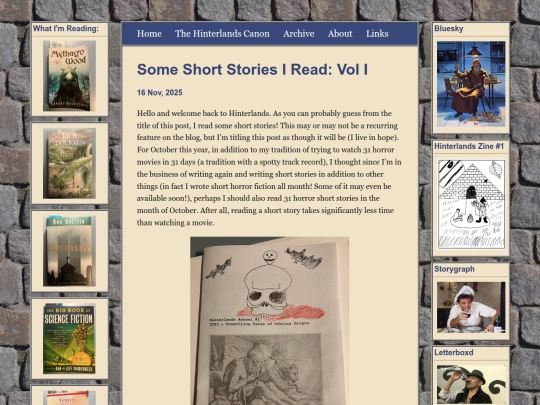 posts/2025-11-16-Some-Short-Stories-I-Read-Vol-I screenshot