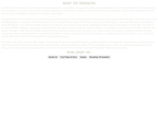 pages/webmaster/about screenshot