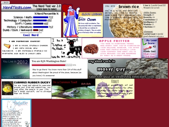 pages/webmaster/quizzes screenshot