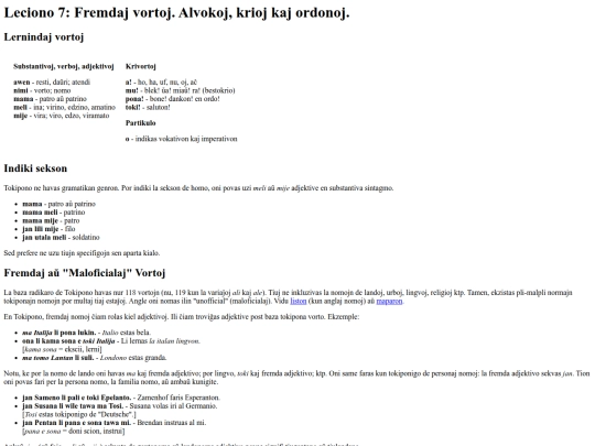 mirrors/jimhenry.conlang.org/conlang/tokipona/lecionoj/lecion07 screenshot