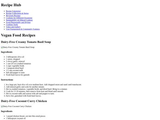 dairy screenshot