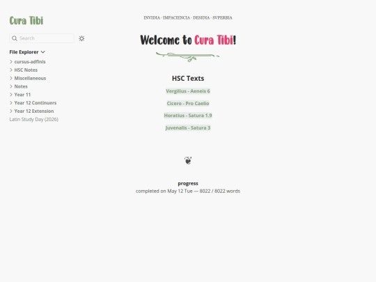 latin-notes screenshot