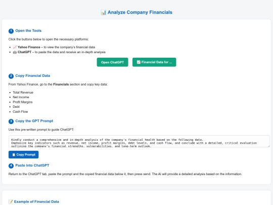 ChatGptstocksanalysis screenshot