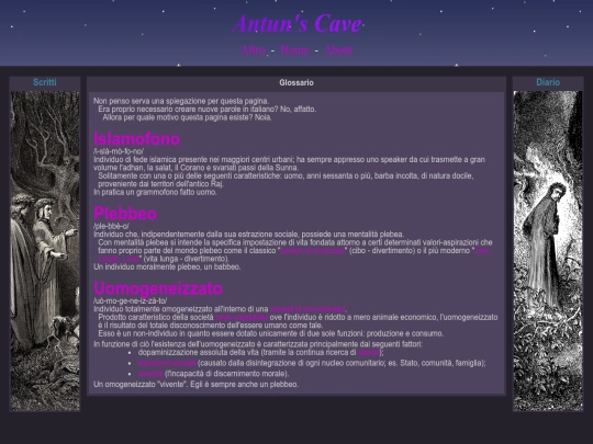 glossario screenshot