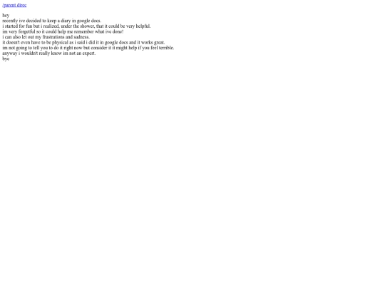 blog/personal/diaries screenshot