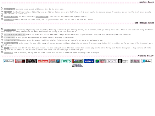 library/links screenshot