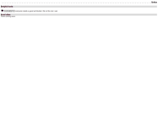 links screenshot