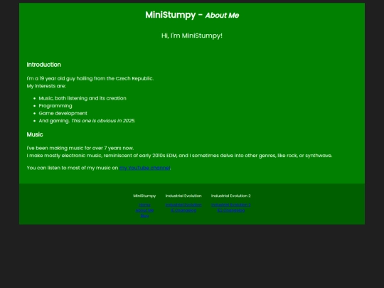 aboutme screenshot