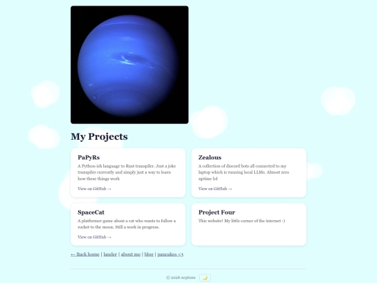projects screenshot
