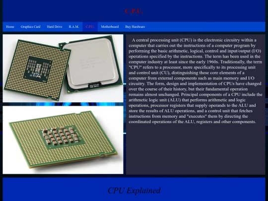CPU screenshot