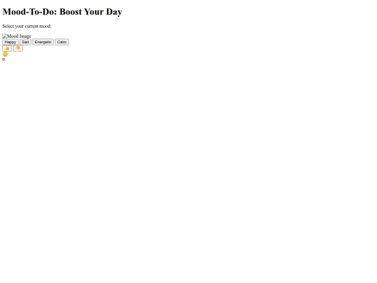 Mood-todo screenshot
