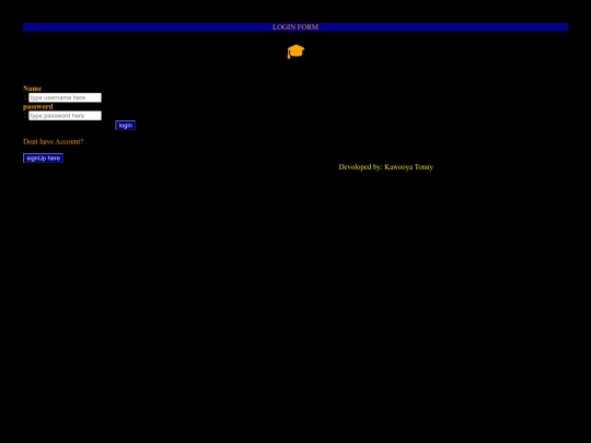Login screenshot