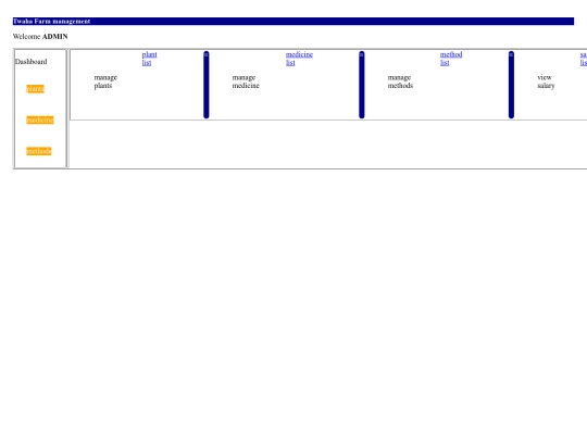 admin screenshot