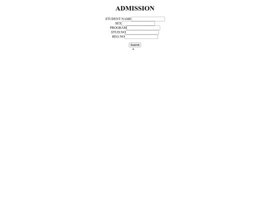 admission screenshot
