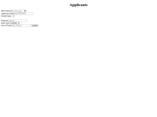 applicant screenshot