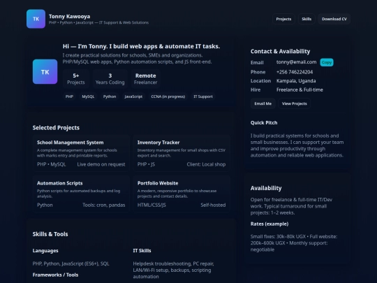 portfolio screenshot
