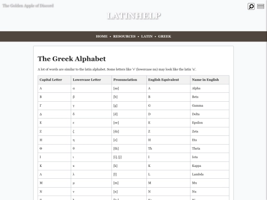 greek/alphabet screenshot