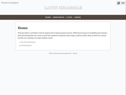latin/grammar screenshot