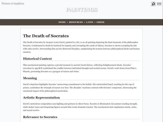 paintings/deathofsocrates screenshot