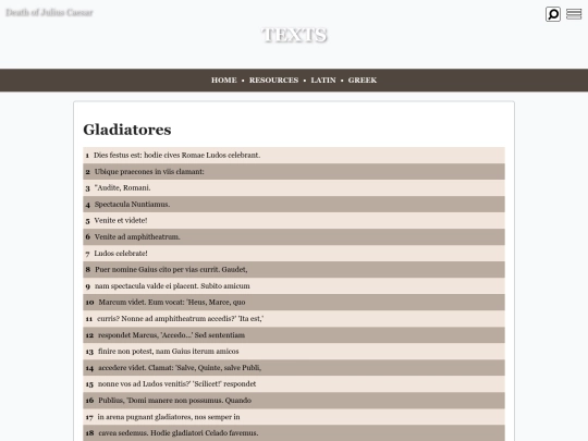 texts/gladiatores screenshot