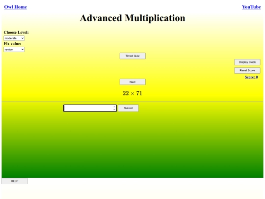 Advanced Multiplication/multiply screenshot
