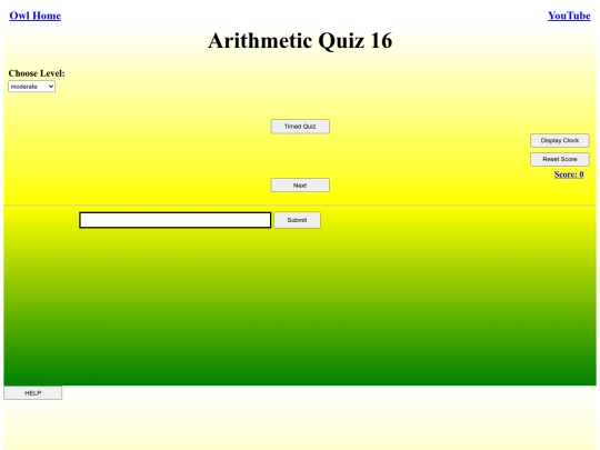 Arithmetic Quiz 16/arithmetic screenshot