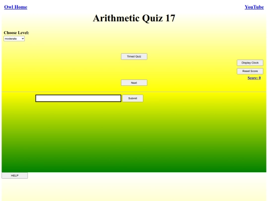 Arithmetic Quiz 17/arithmetic screenshot