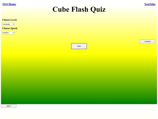 Cube Flash Quiz/power screenshot