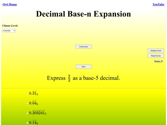 Decimal Base-n Expansion/baseN screenshot