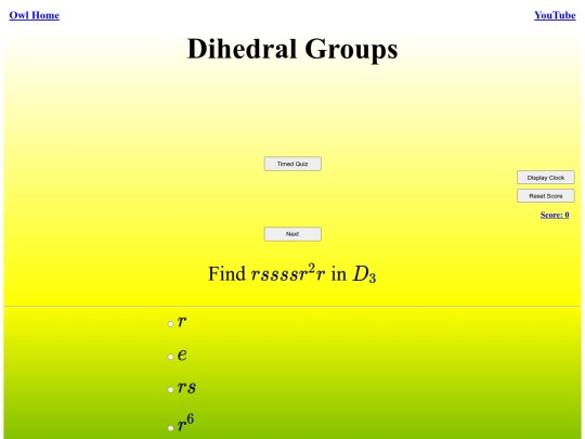 Dihedral Groups/dihedral screenshot