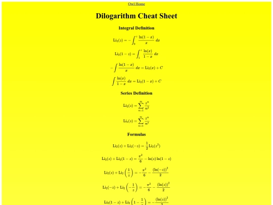 Dilogarithm Cheat Sheet/dilogarithm screenshot