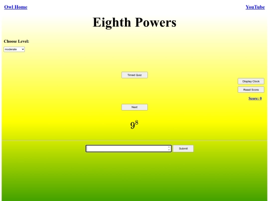 Eighth Powers/power screenshot