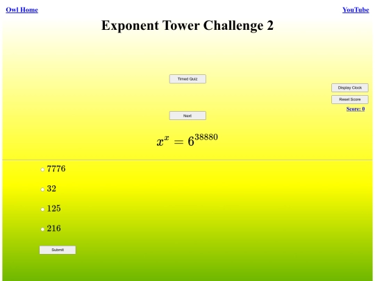 Exponent Tower Challenge 2/exponent screenshot