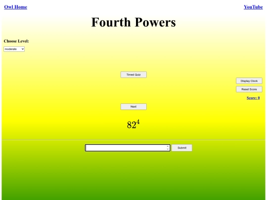 Fourth Powers/power screenshot