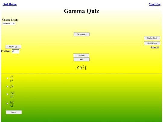 Gamma Quiz/gamma screenshot