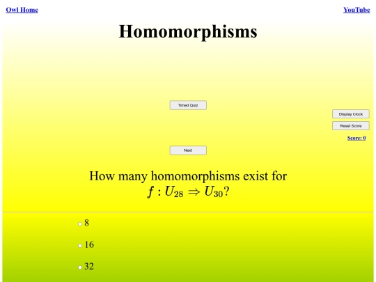 Homomorphisms/morph screenshot