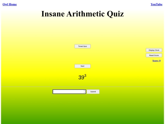 Insane Arithmetic Quiz/arithmetic screenshot